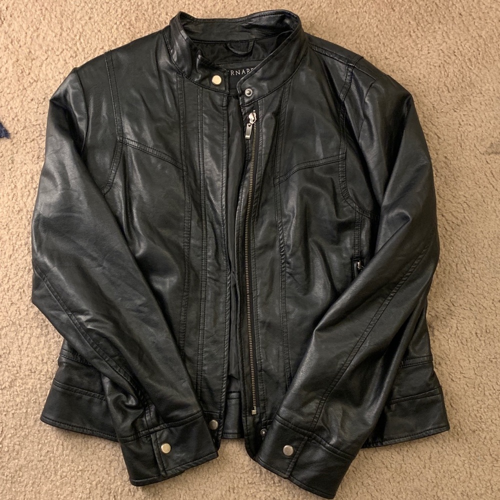 Bernardo Leather (faux) Jacket Black
